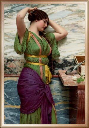 A Fair Reflection by John William Godward